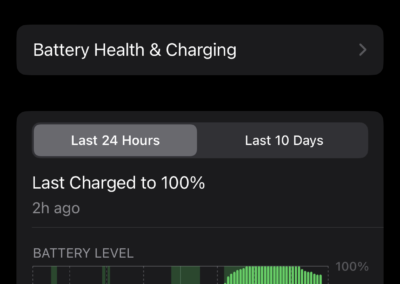 Battery checking for iPhone
