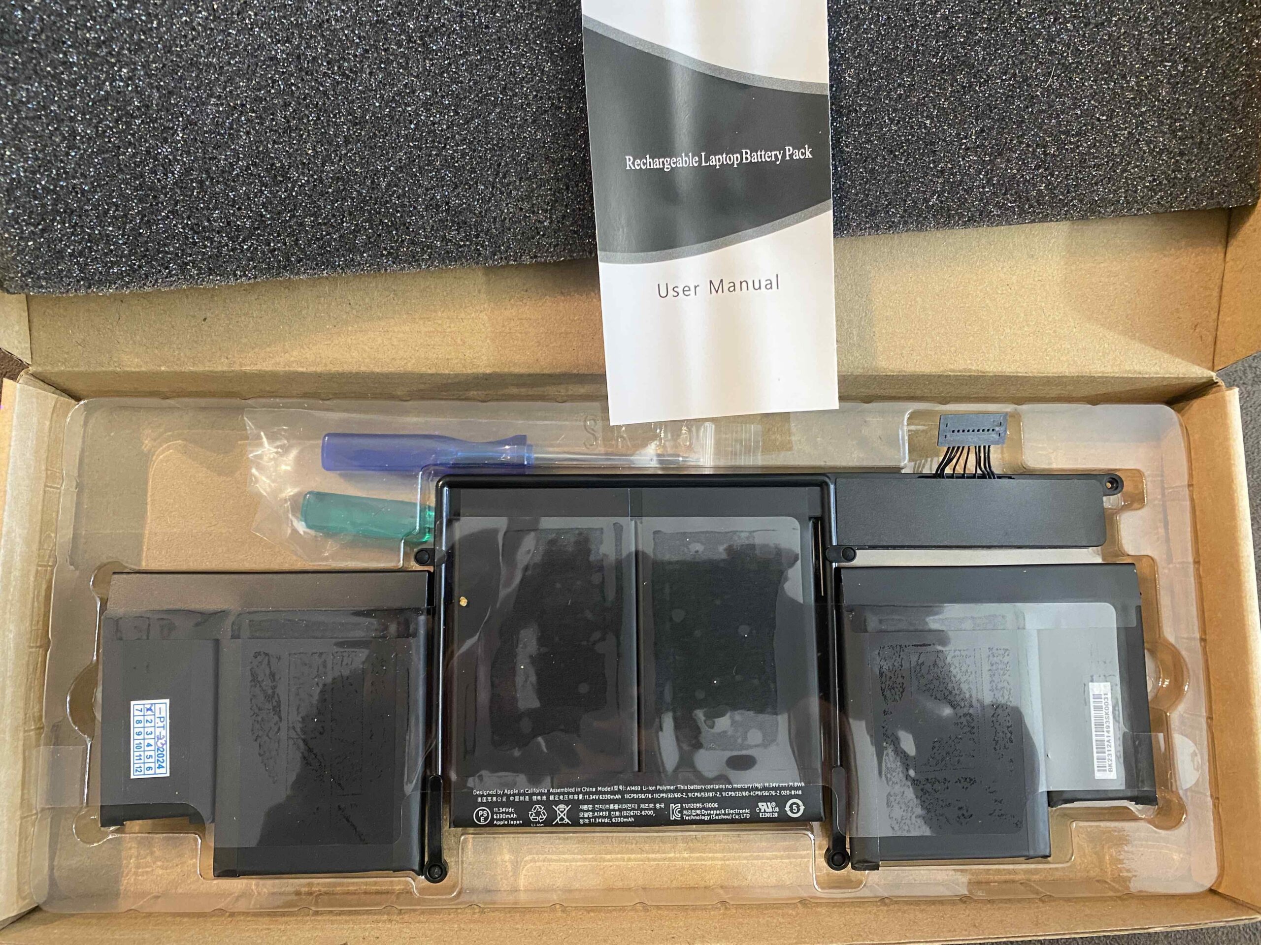 MacBook Battery Replacement Melbourne 1 Genuine MacBook A1493 replacement battery for MacBook battery replacement Melbourne service